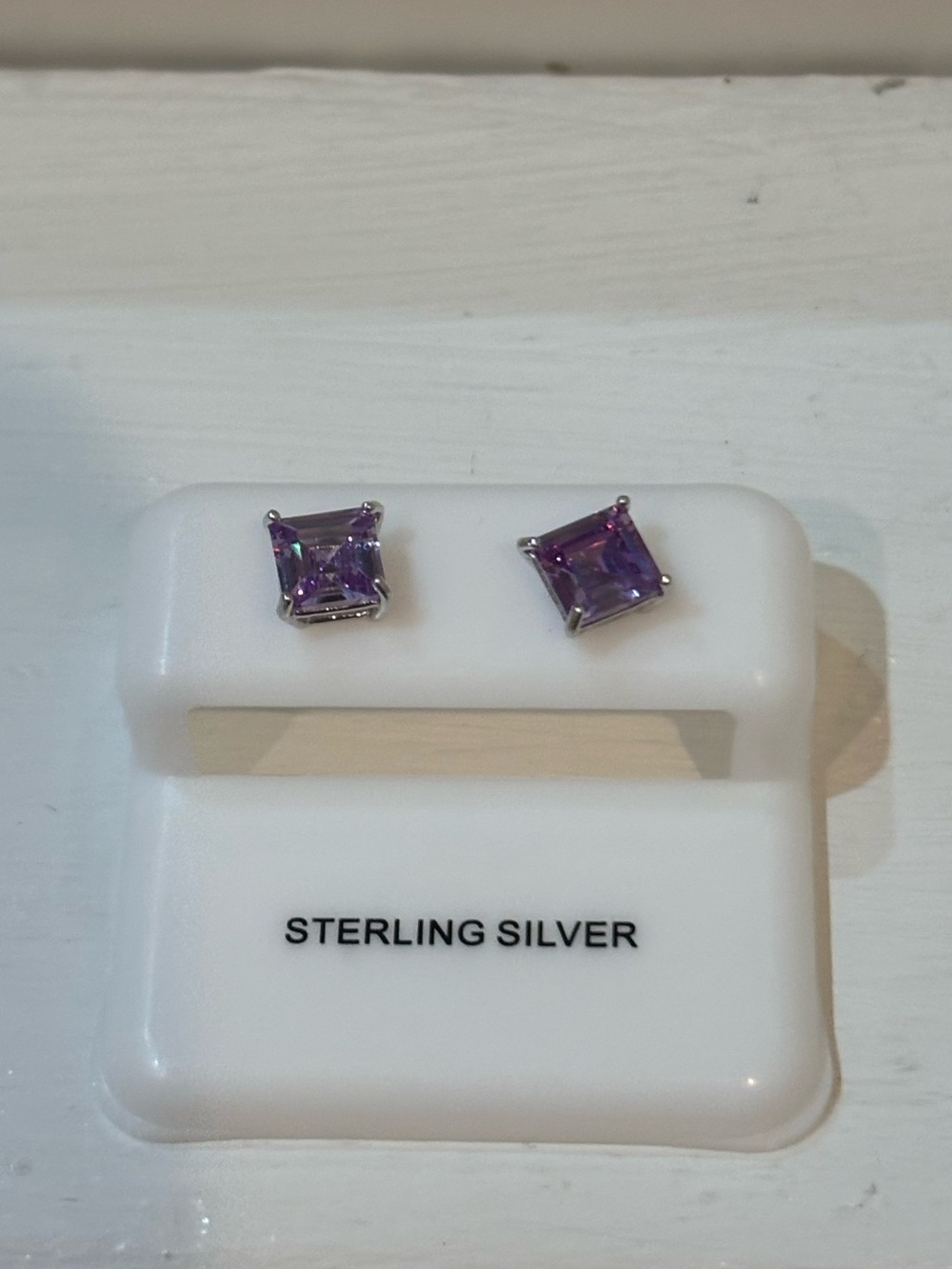 Amethyst Sterling Silver Studs